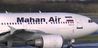 Mahan Air, vuelo procedente de Argelia