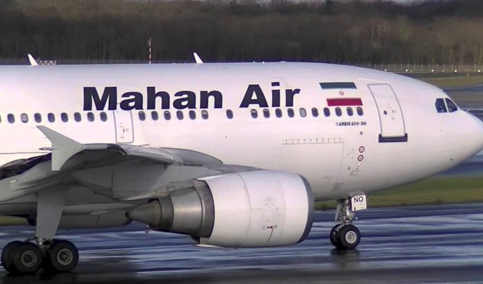 Mahan Air, vuelo procedente de Argelia