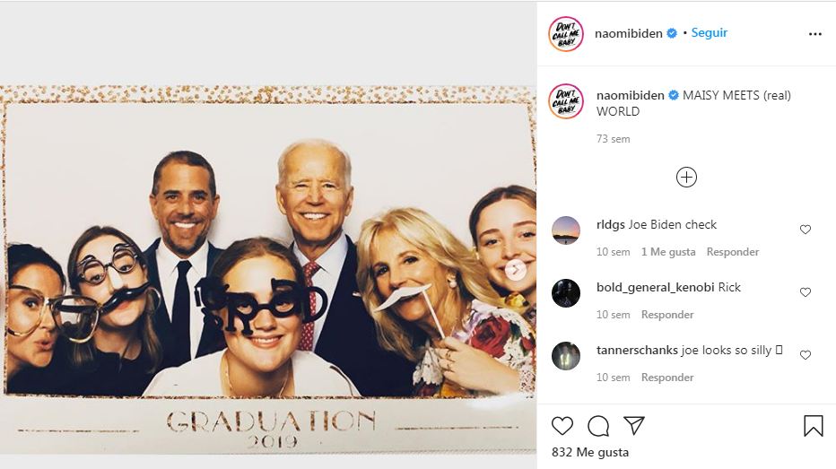 Naomi, la influencer y nieta de Joe Biden