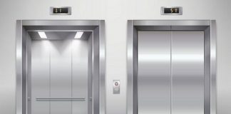 Un ascensor cayó al vacío con cuatro personas adentro