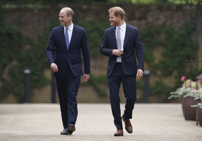 Harry y William estatua Lady Di