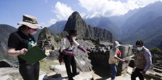 Machu Picchu visitantes