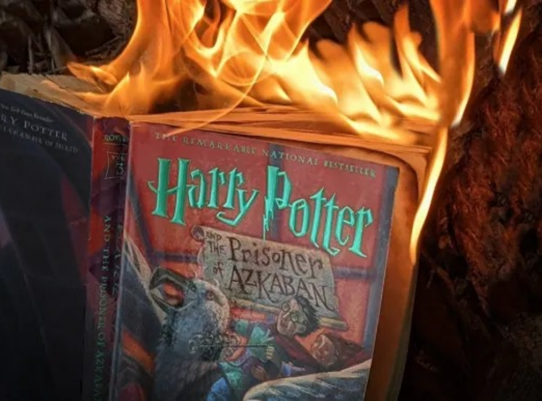 quema de libros Harry Potter