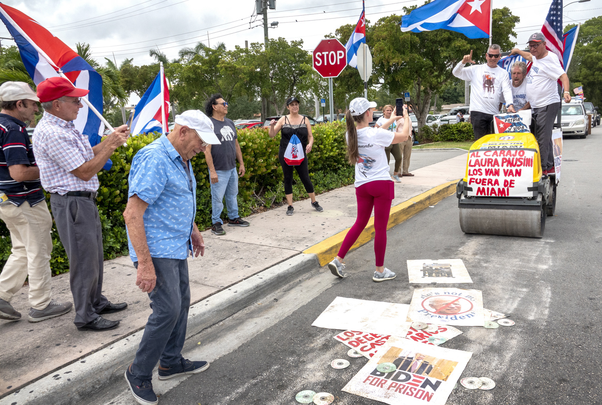 Exiliados cubanos en Miami 