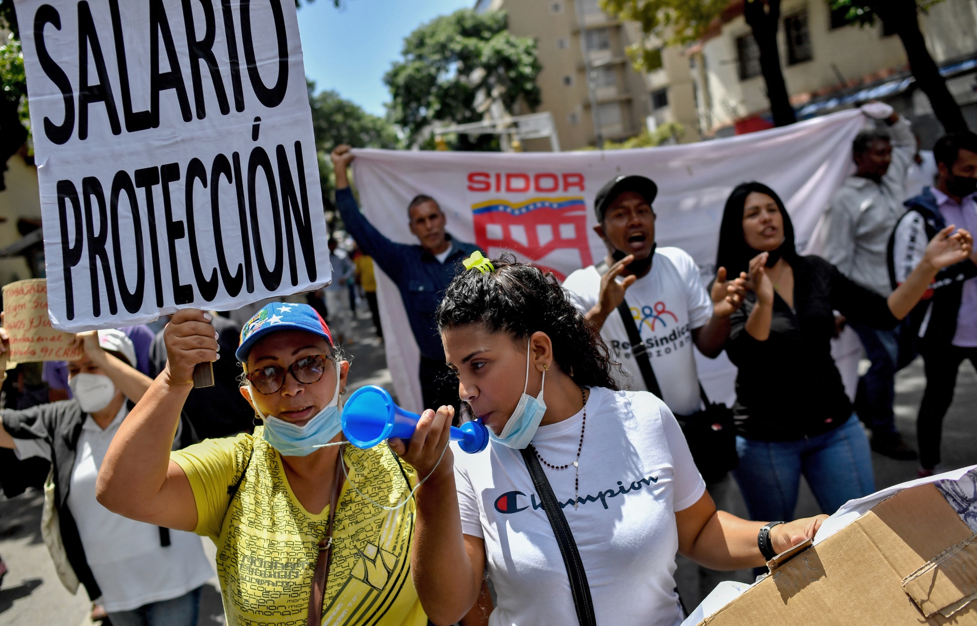 Trabajadores venezolanos marcharon y reclamaron en su día sueldos dignos