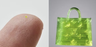 Marca lanza la cartera más pequeña del mundo: mide menos que un grano de sal