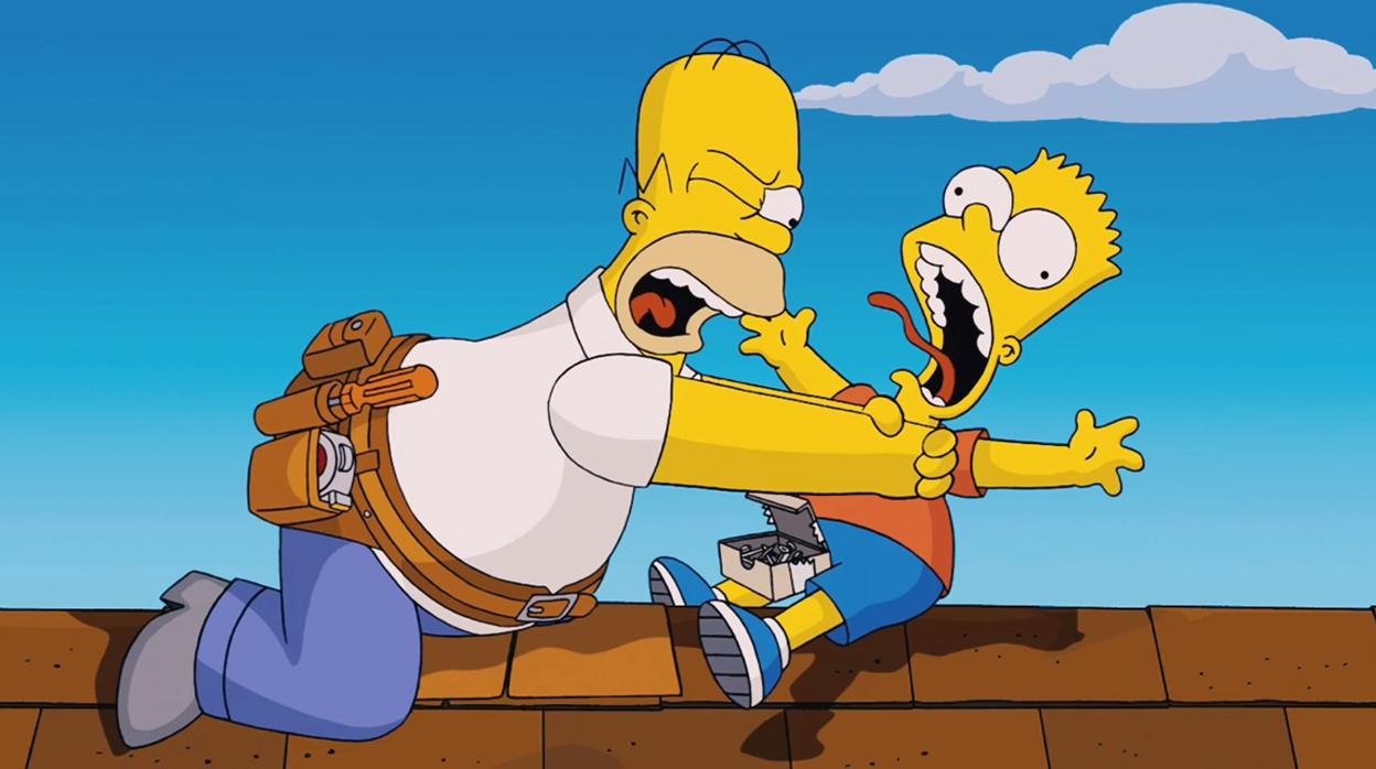 Los Simpsons homero y bart