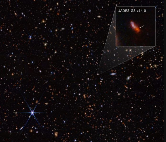James Webb galaxia más distante