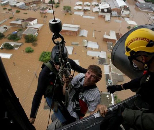 inundaciones en el sur de Brasil