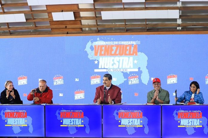 Maduro instaló comando de campaña y pidió 