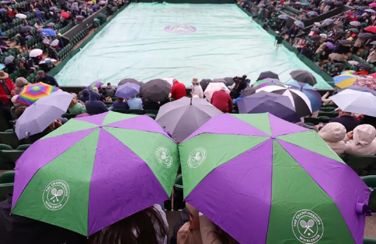 Wimbledon se enfrenta a la lluvia con una medida extrema