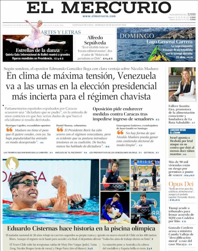 Portada El Mercurio