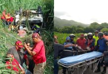 El accidente que involucra a funcionarios del Seniat ocurrió en el kilómetro 92 de la Autopista Regional del Centro, sentido Caracas