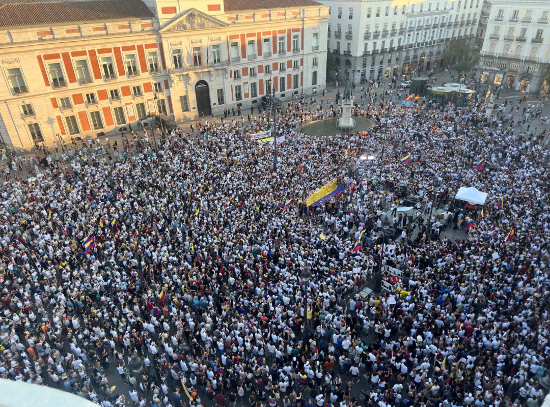 Venezolanos en España contra Maduro