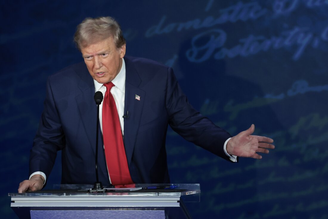 ABC News Hosts Presidential Debate Between Donald Trump And VP Kamala Harris At The National Constitution Center In Philadelphia