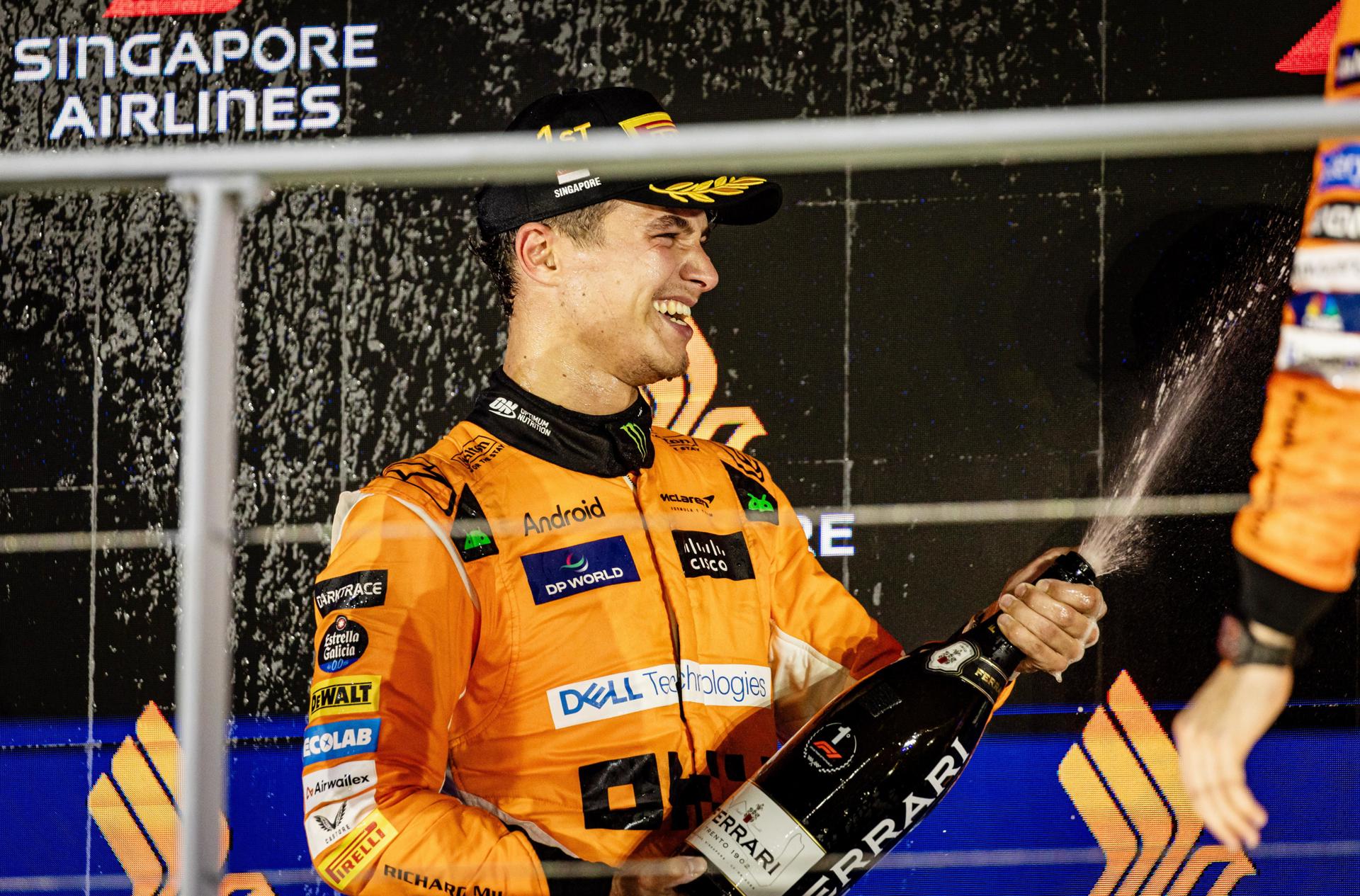 Lando Norris triunfó en el Gran Premio de Singapur