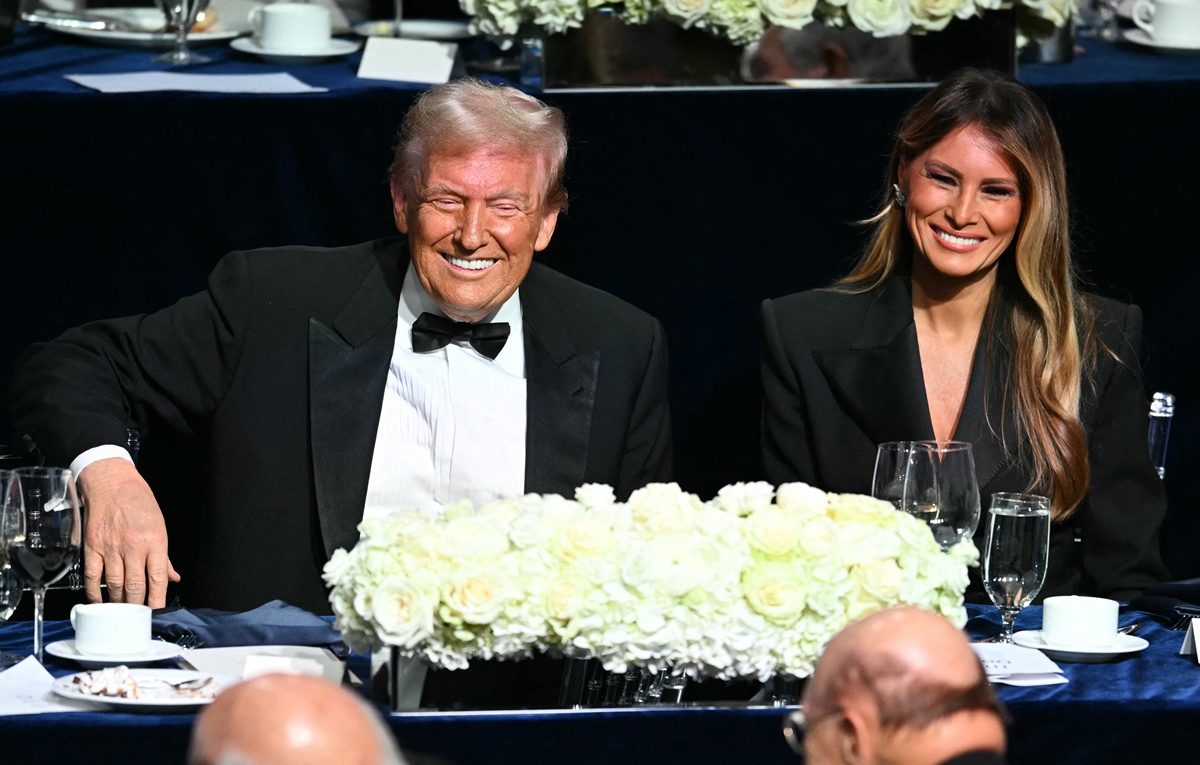 Donald Trump speaks during the 79th Annual Alfred E. Smith Memorial Foundation Dinner