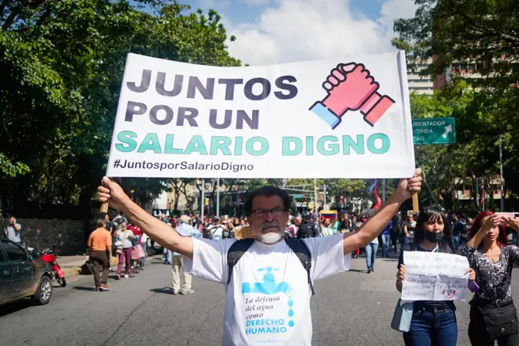 protesta de salario