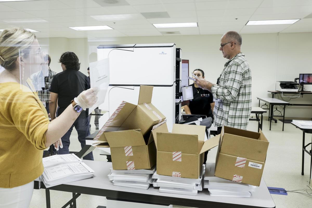 US presidential elections vote counting takes place in California