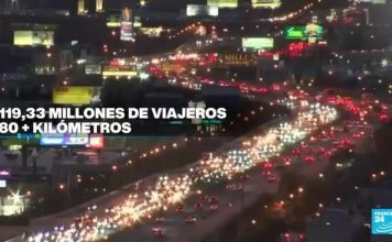 Entre el 21 de diciembre y el 1 de enero viajarán por tierra 119,33 millones de estadounidenses