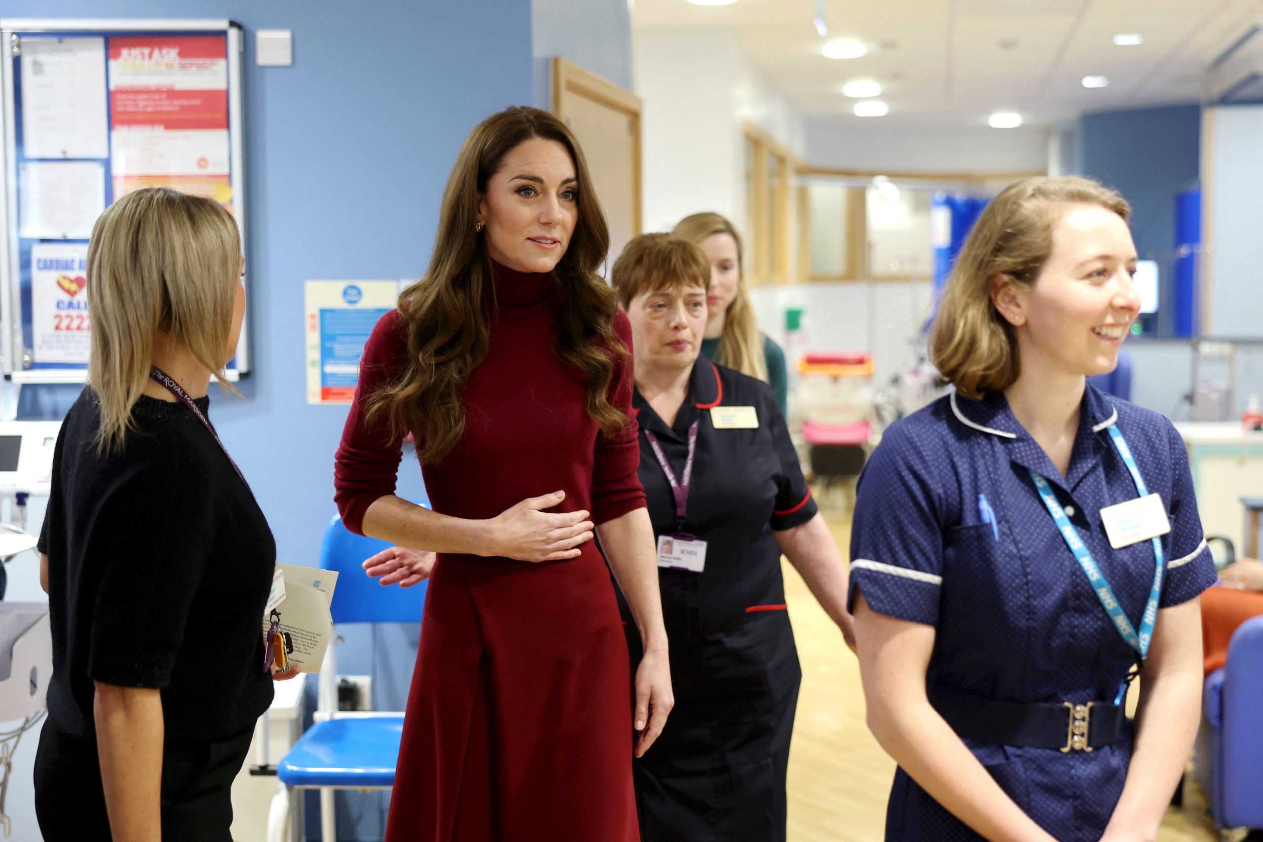 Kate Middleton visita la clínica donde se trató el cáncer