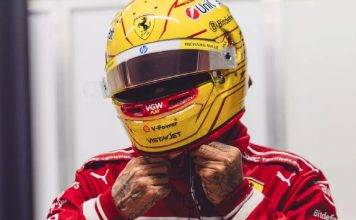 Hamilton sufrió un accidente en las pruebas de Ferrari