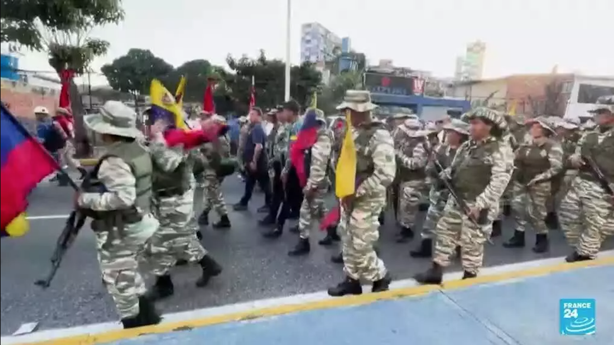 Caracas, completamente militarizada a pocas horas de la toma de posesión