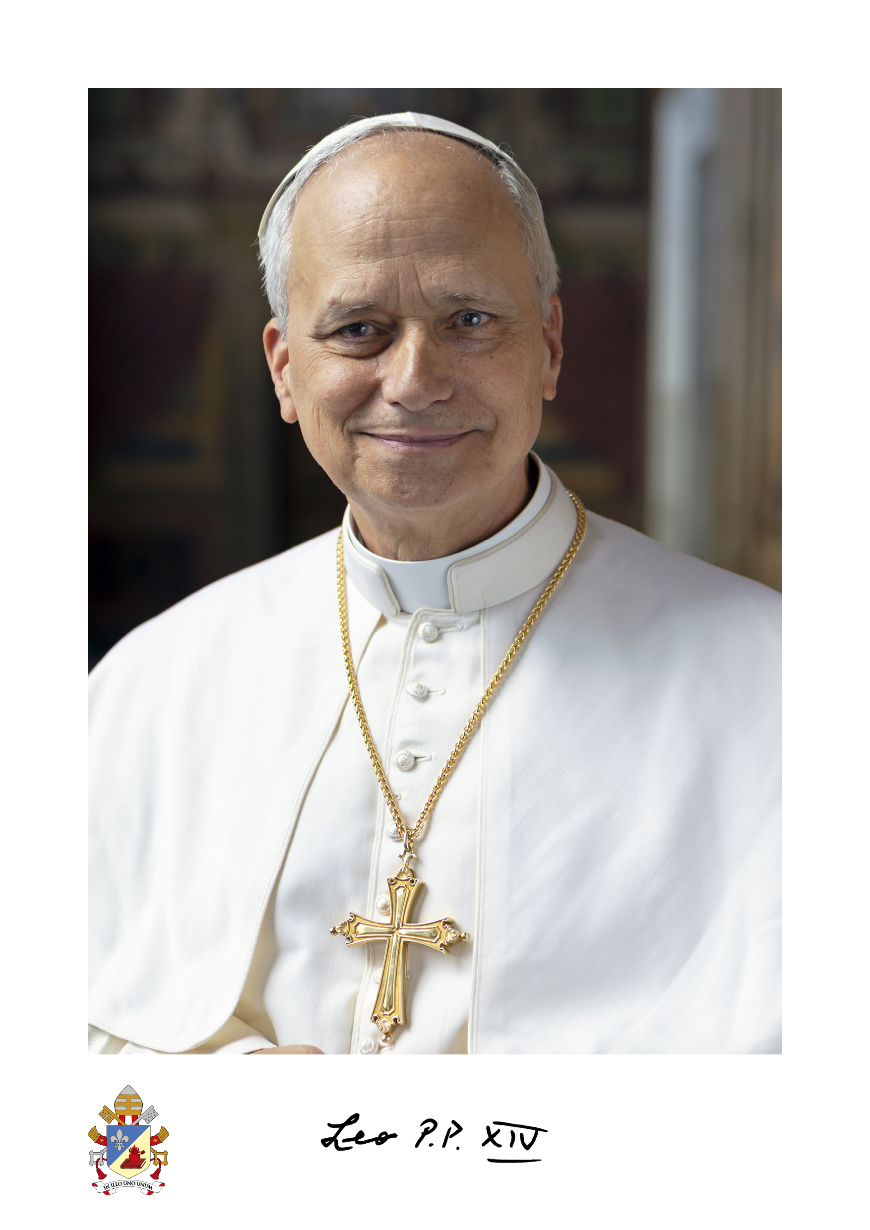 Difunden la foto oficial del papa León XIV