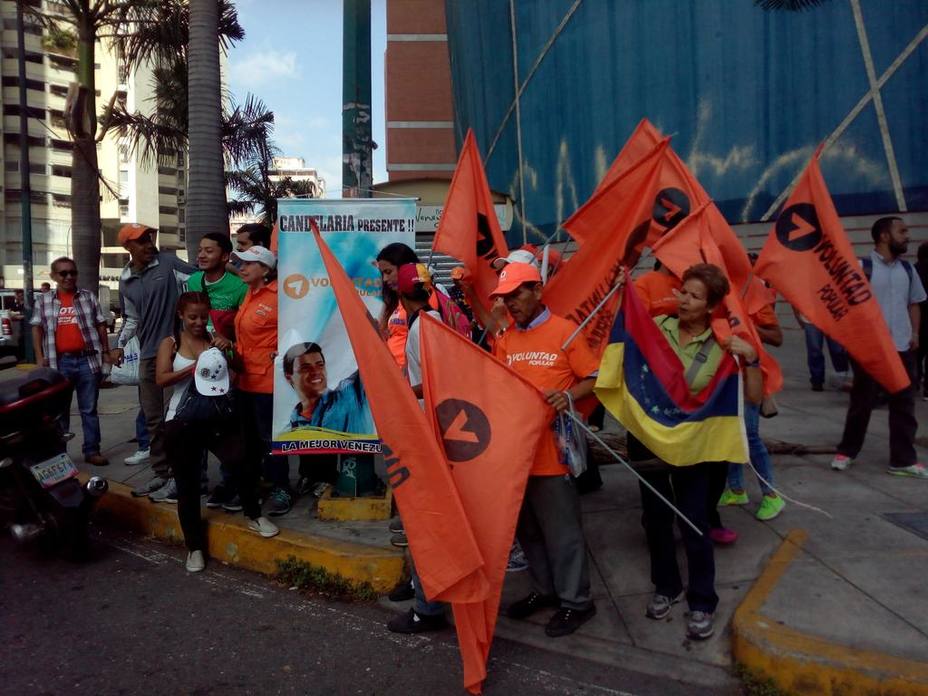 Inició movilización opositora desde la Candelaria