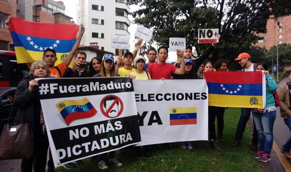 Venezolanos en Bogotá rezaron para un mejor país