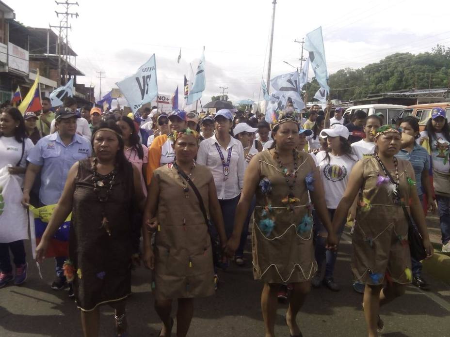 Manifestantes de Amazonas llegaron al CORE 9