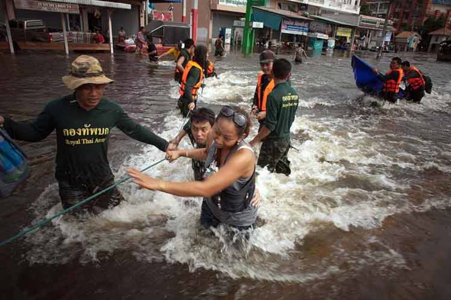 Cinco muertos por inundaciones al sur de Tailandia