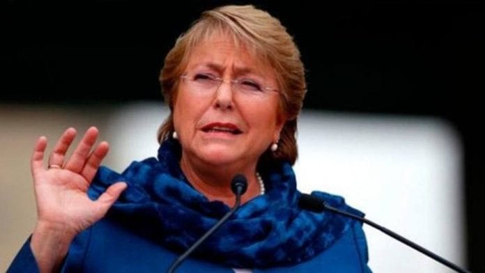 La alta comisionada de la ONU para los Derechos Humanos, Michelle Bachelet