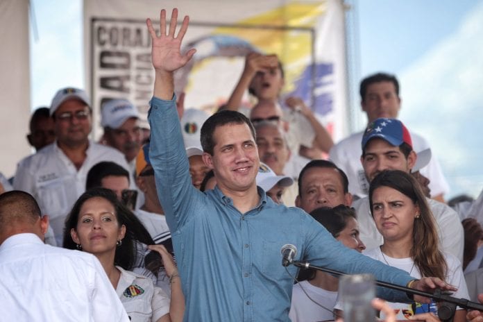 El presidente Juan Guaidó desde el Estado Aragua