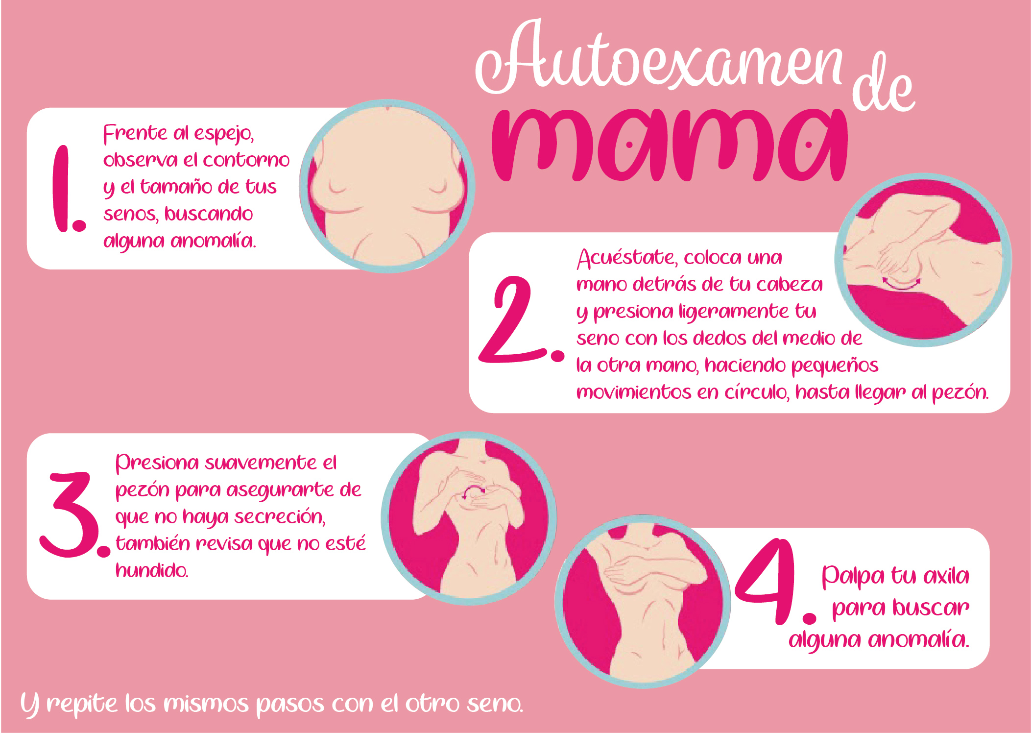 el autoexamen cáncer mama