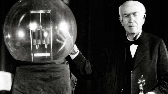 la bombilla Thomas Edison