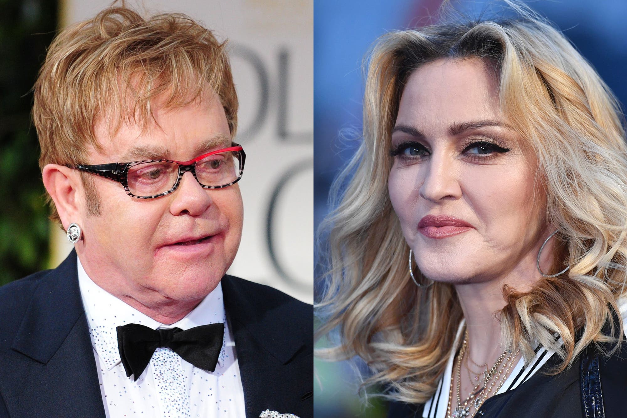 La enemistad entre Elton John y Madonna, una guerra sin fin