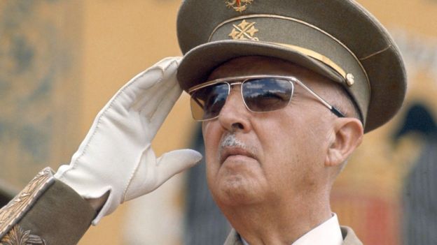 El general Francisco Franco gobernó España desde 1939 a 1975.