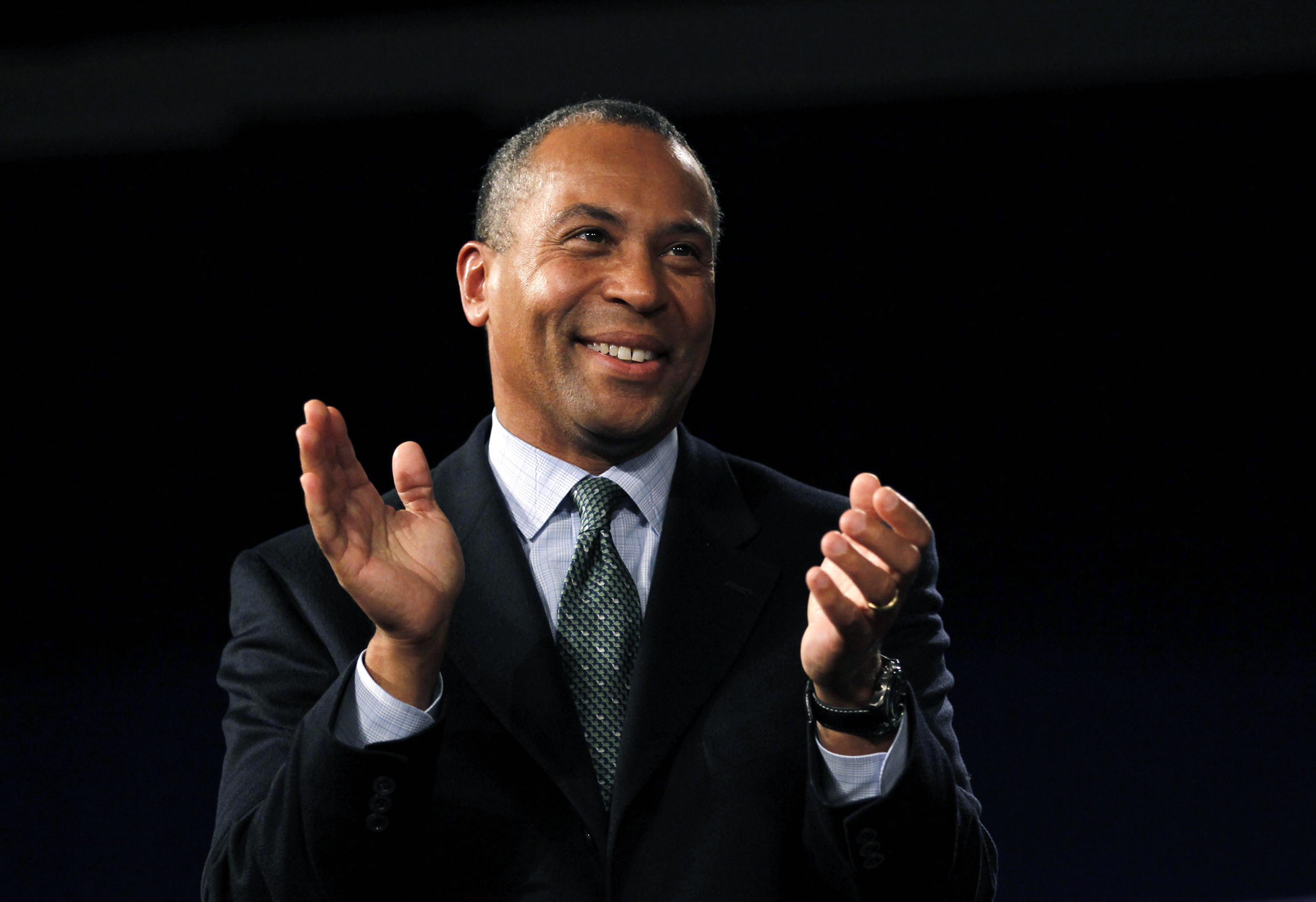 Massachusetts Governor Patrick is pictured in Boston