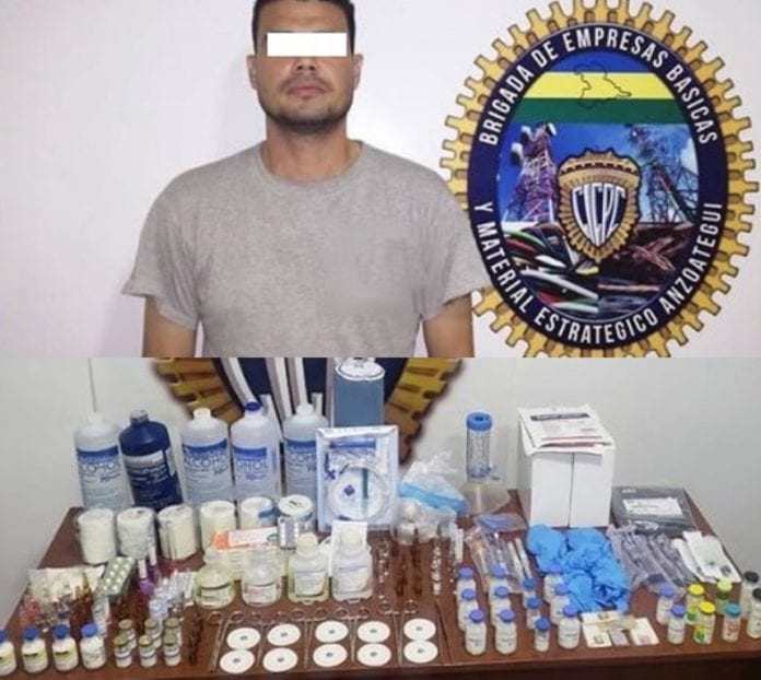 Detenido trabajador por hurto y venta de medicamentos en clínica en Anzoátegui