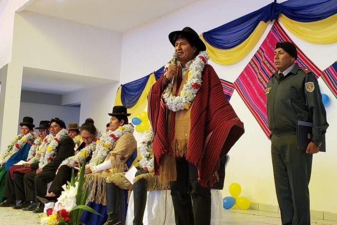 Evo Morales, Policía de Bolivia
