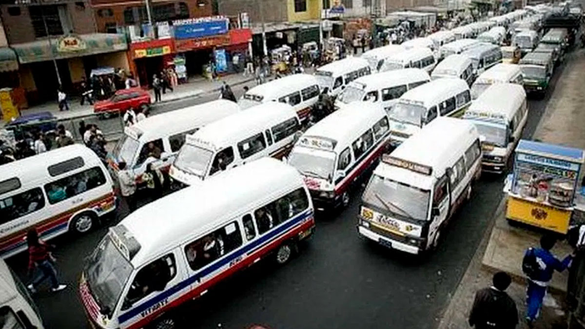 Protesta chóferes Lima