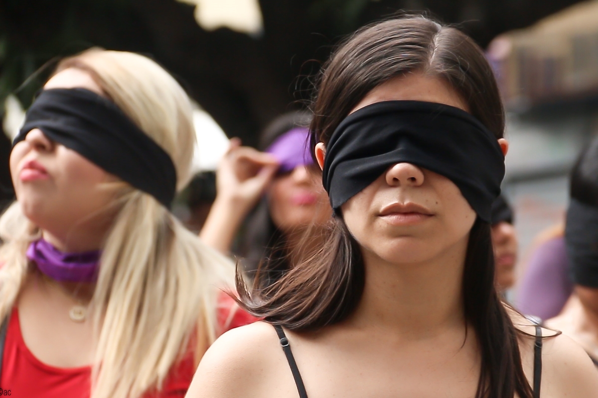 El violador eres tú, protesta de feministas en Caracas