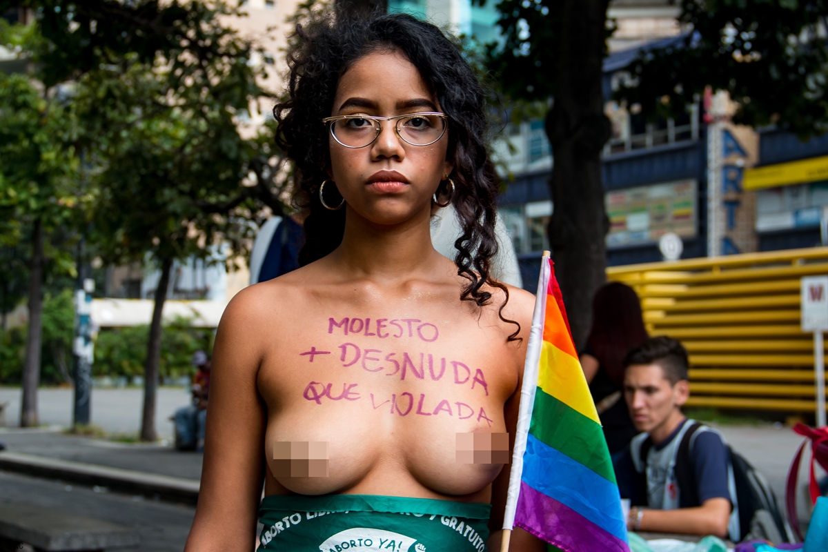 Un violador en tu camino, protesta en Caracas