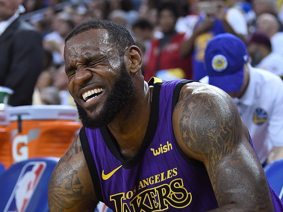 LeBron James lesionado-AFP