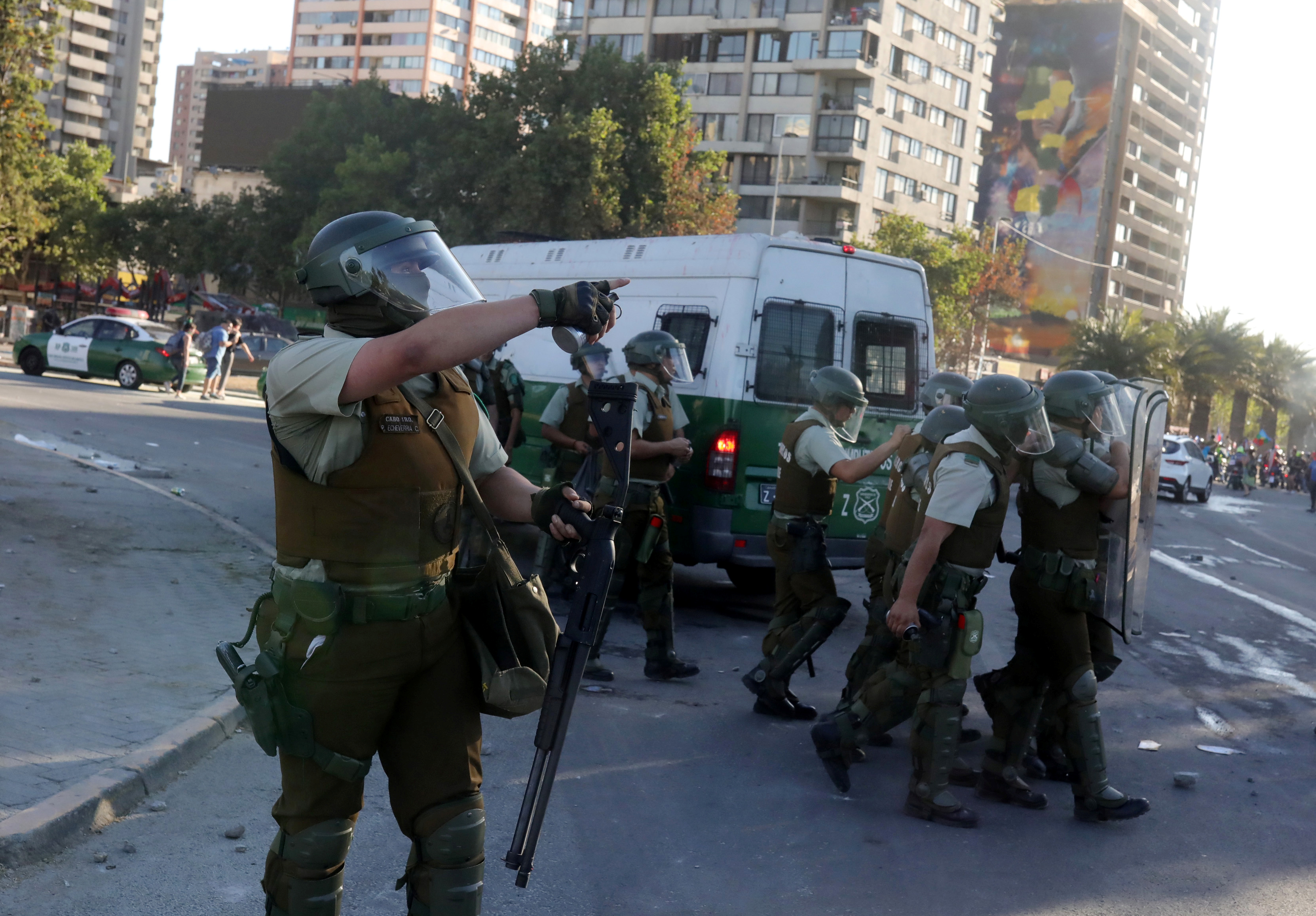 tanqueta  carabineros