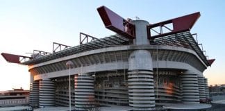 Proyecto Estadio Giuseppe Meazza, también conocido como San Siro, en Milán, Italia