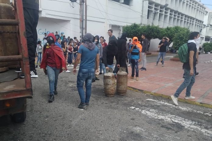 Estudiantes, apagones, Táchira