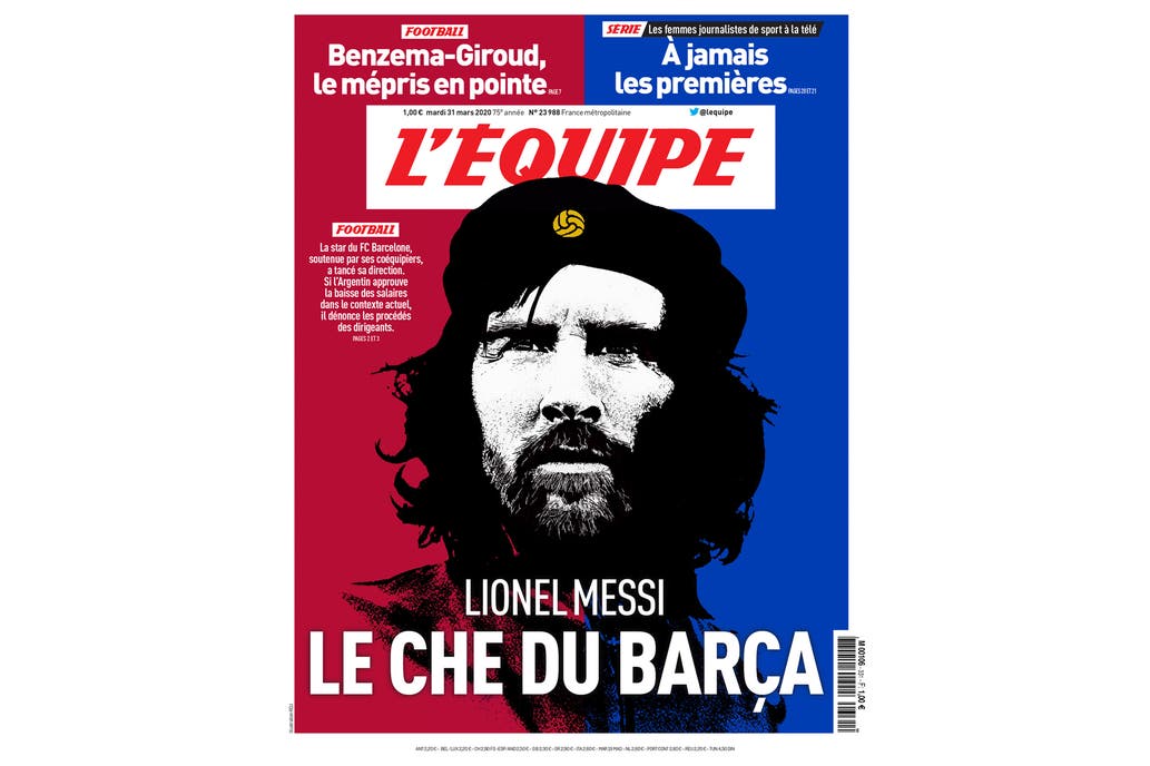 «El Che Messi»: La portada que el diario L’Equipe dedicó al astro rosarino