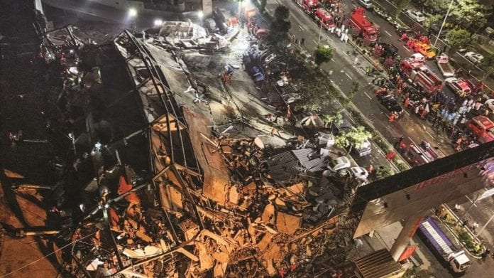 Al menos 10 personas murieron en derrumbe de un centro de cuarentena en China